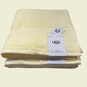 🆕2 ugg bath towels set - ugg martis bath towels - new - organic cotton🆕